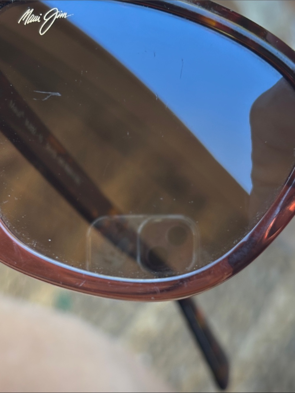 Maui Jim Tortoise Shell Cat-Eye Sunglasses with Dark Lenses - Picture 4 of 6